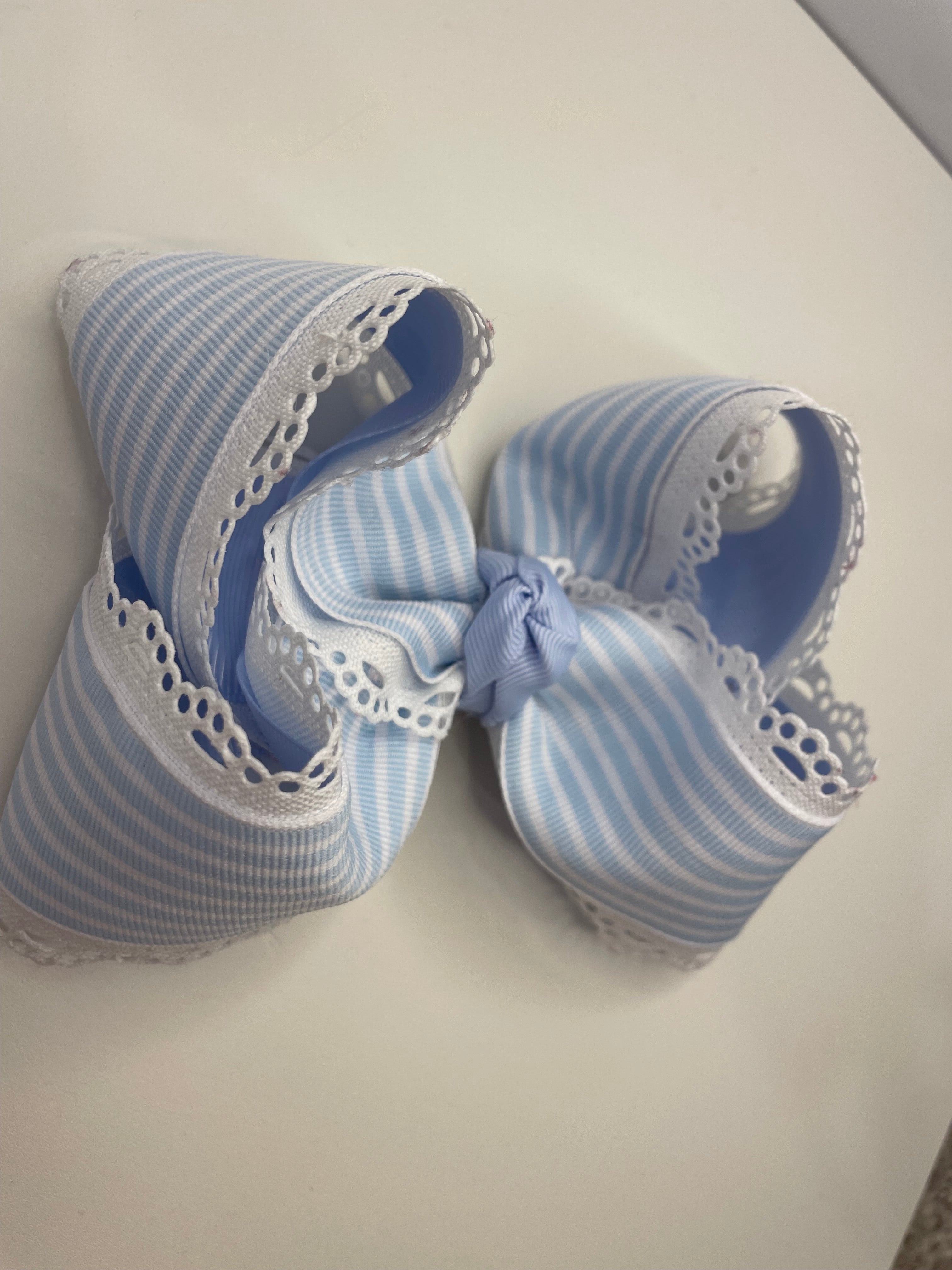 Pinstripe blue & white