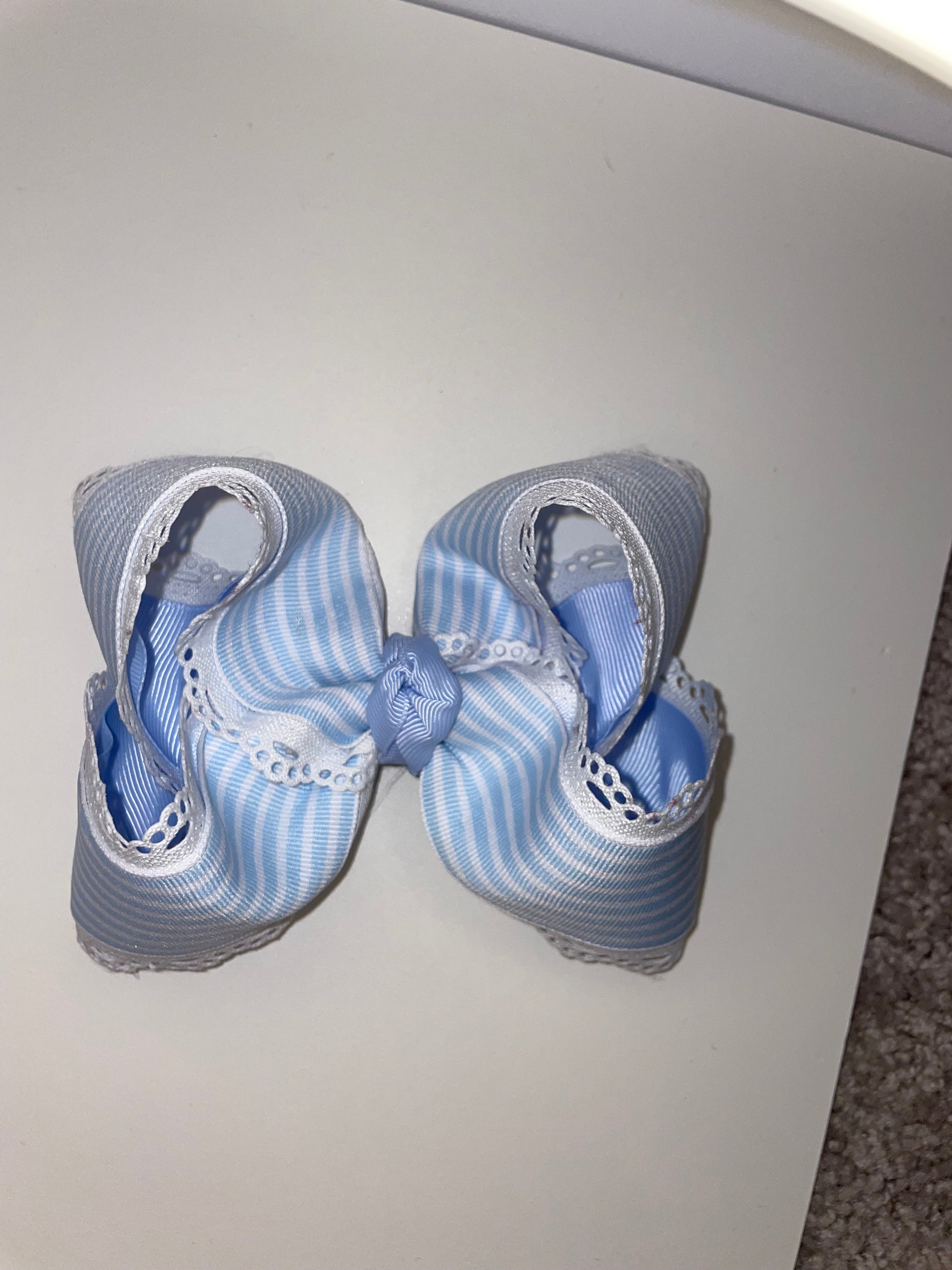 Pinstripe blue & white